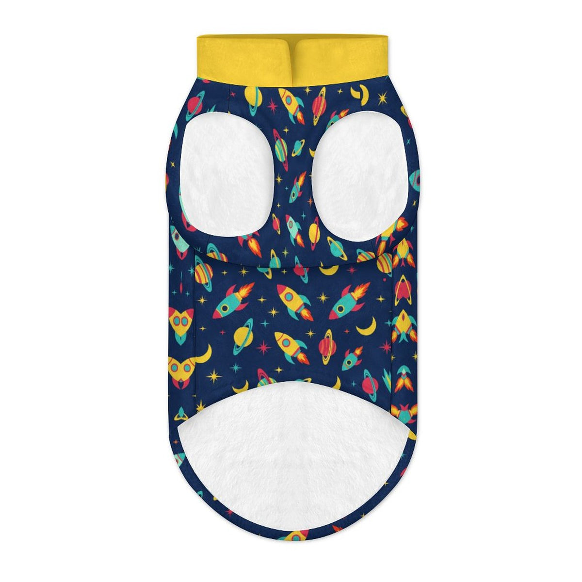 Space Rocket Big Dog Fleece Vest