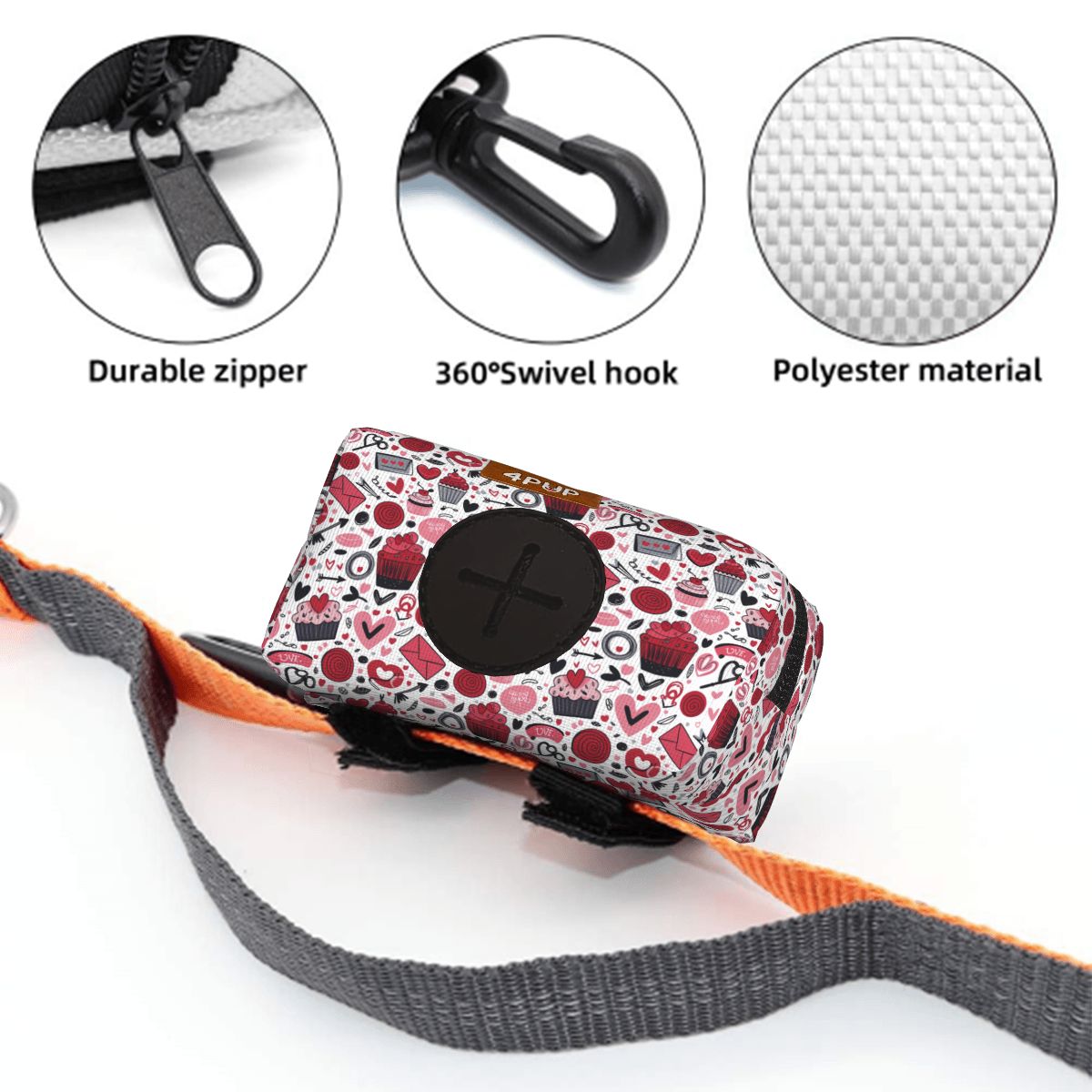 Roya  - Dog Poop Bag Holder  | Leash Attachment