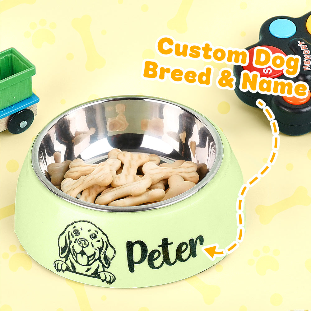 Personalized Dog Bowl Water Dish