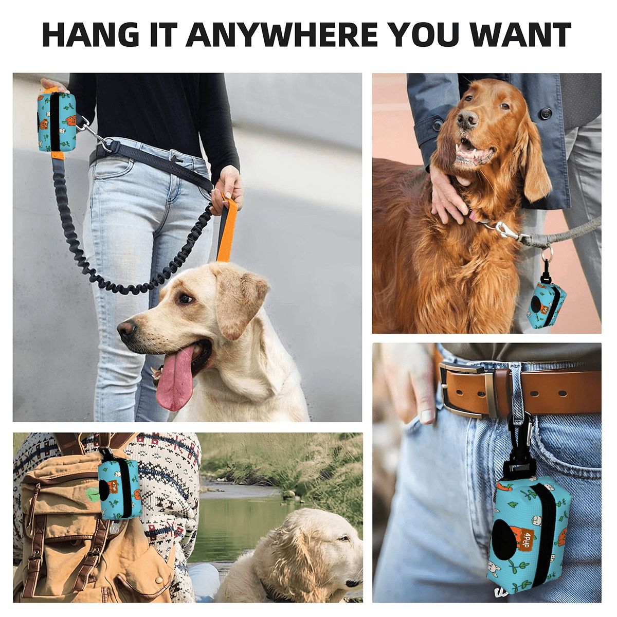Ozzy - Dog Poop Bag Holder  | Leash Attachment