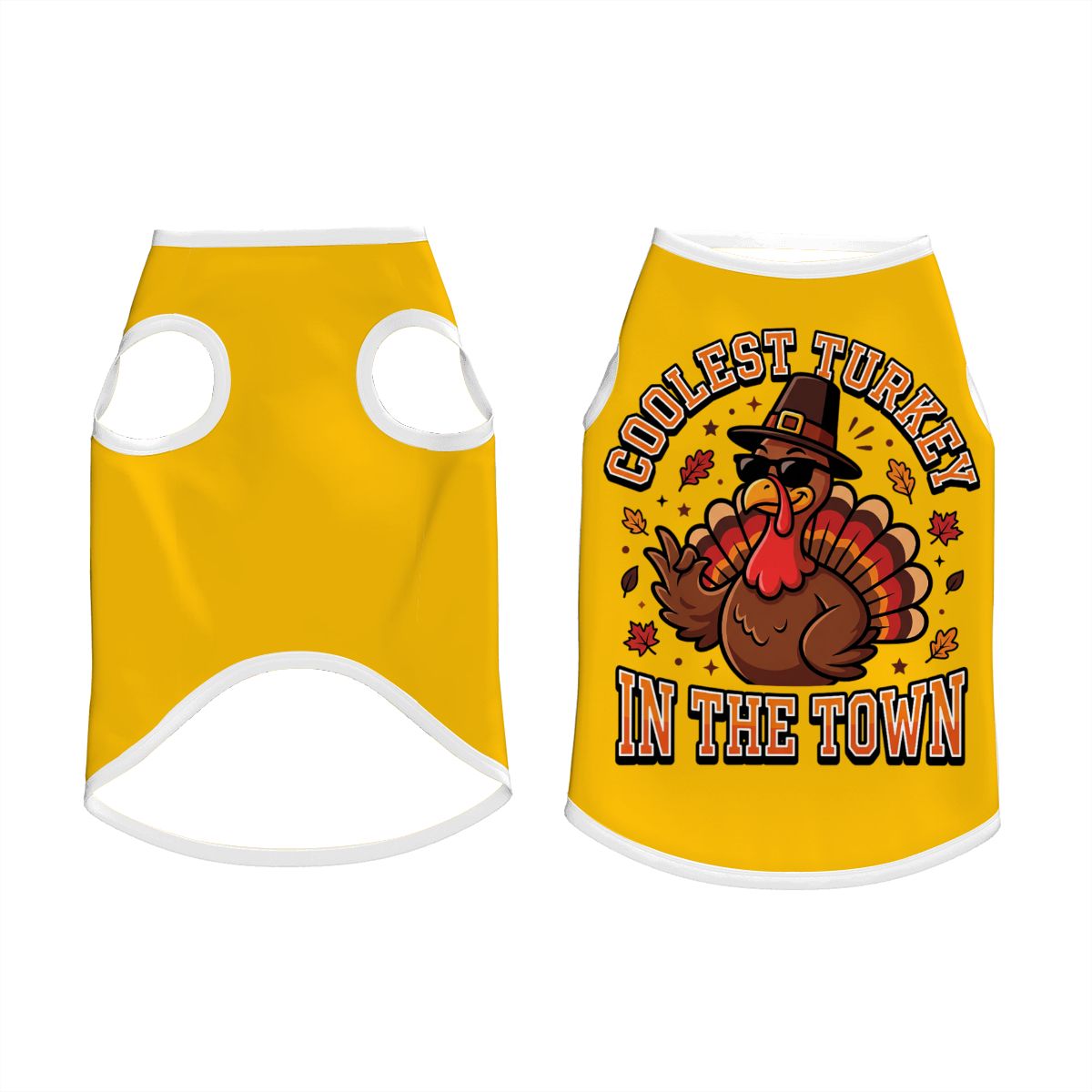 Coolest Turkey in the Town Big Dog Shirt