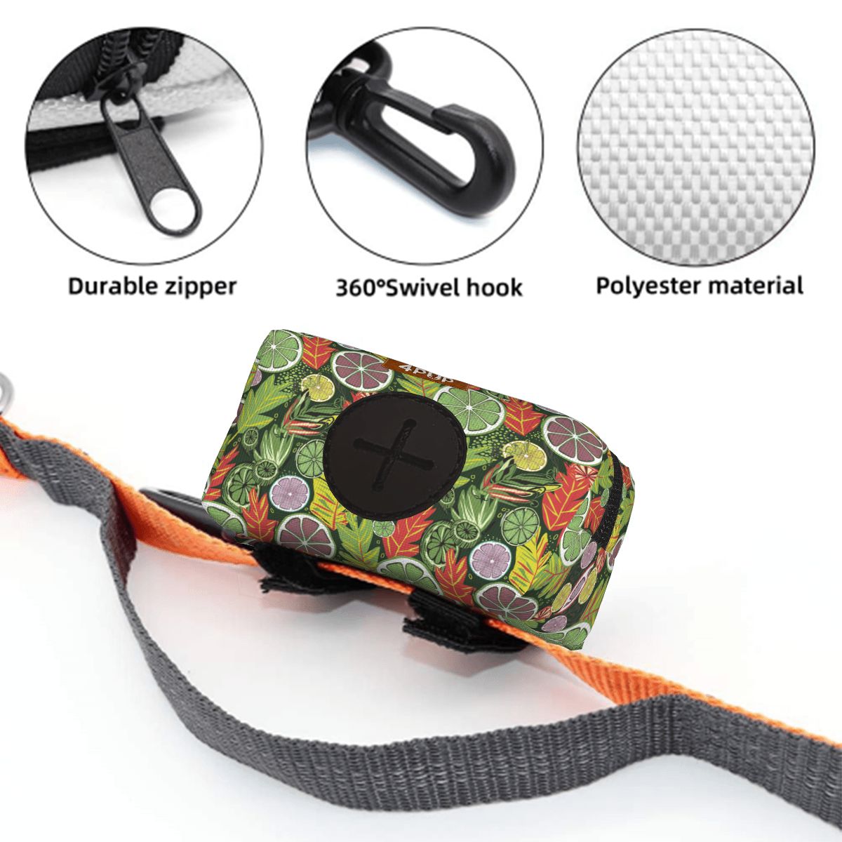 Zoe - Dog Poop Bag Holder  | Leash Attachment