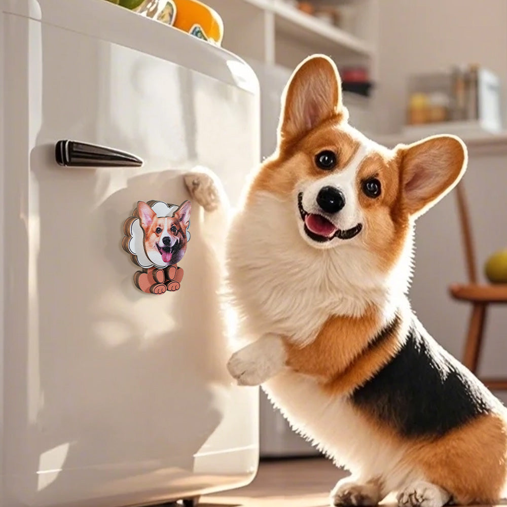 Personalized Dog Portrait Fridge Magnet