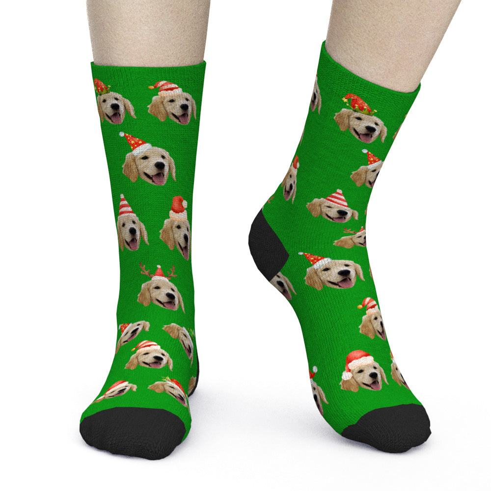 Custom  Dog Photo Socks – Personalized Gift for Men, Women & Kids