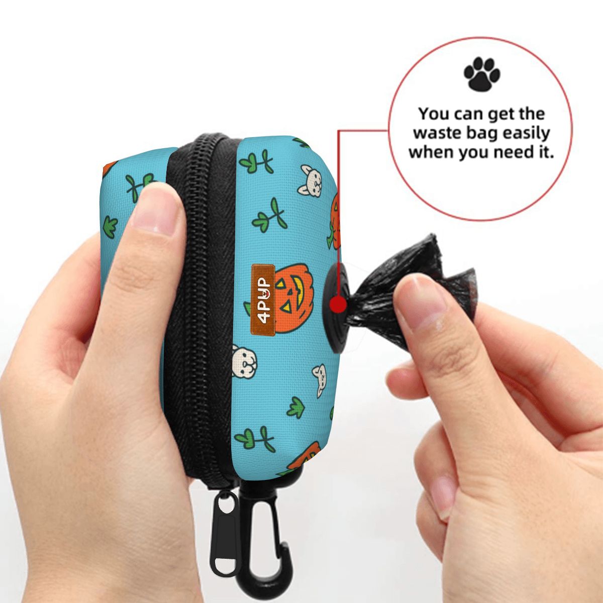 Ozzy - Dog Poop Bag Holder  | Leash Attachment
