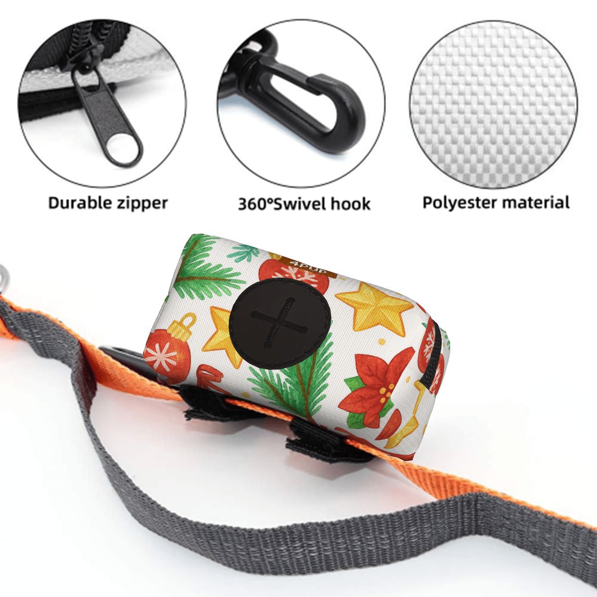 Mia  - Dog Poop Bag Holder  | Leash Attachment