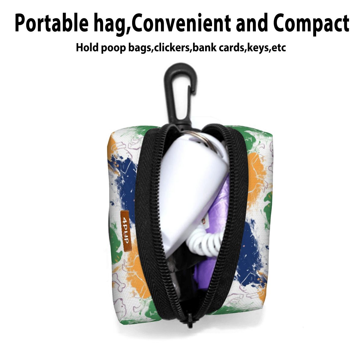 Oliver  - Dog Poop Bag Holder  | Leash Attachment