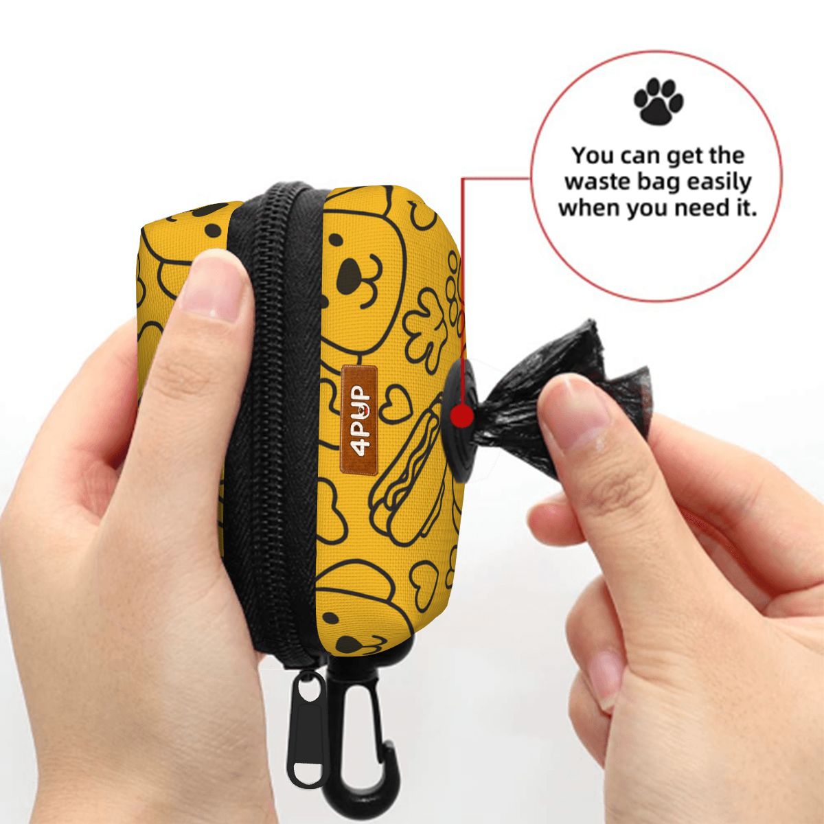 Milo - Dog Poop Bag Holder  | Leash Attachment