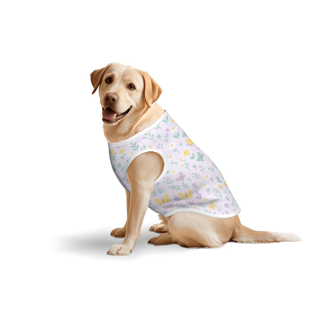 Pastel Butterfly Meadow Big Dog Shirt