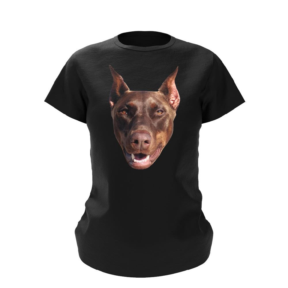 Custom Dog face Short-Sleeve T-Shirt – Personalized Summer Essential