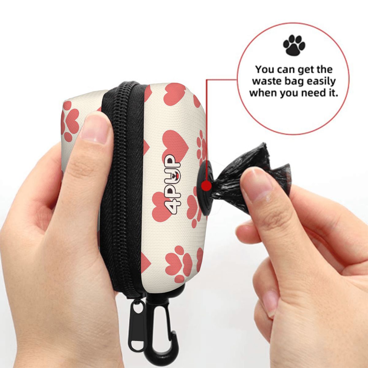 Jack  - Dog Poop Bag Holder  | Leash Attachment