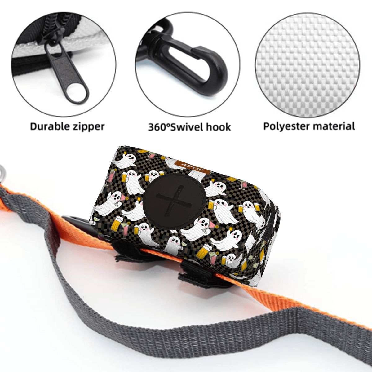 Ace- Dog Poop Bag Holder  | Leash Attachment