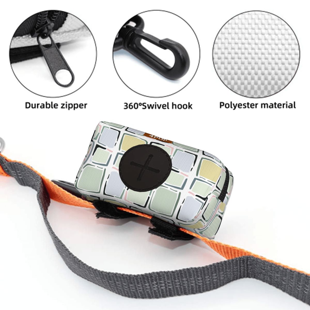 Casper  - Dog Poop Bag Holder  | Leash Attachment