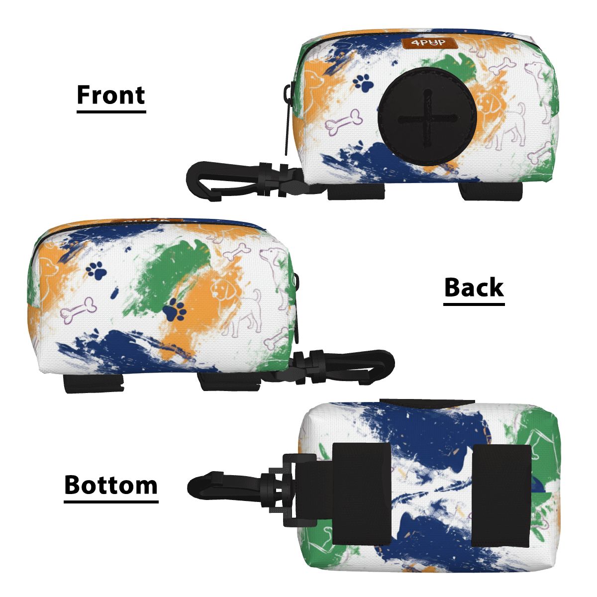 Oliver  - Dog Poop Bag Holder  | Leash Attachment