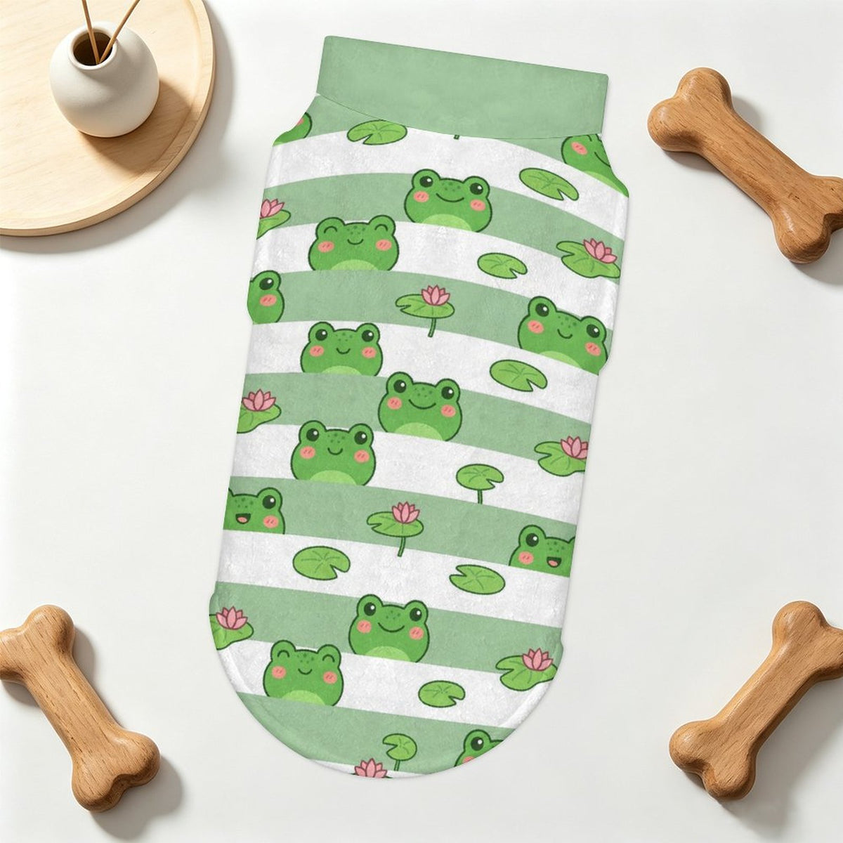 Cute Frog Big Dog Fleece Vest
