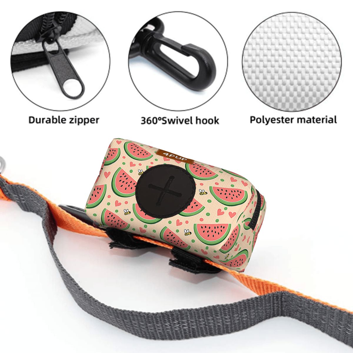 Coco  - Dog Poop Bag Holder  | Leash Attachment