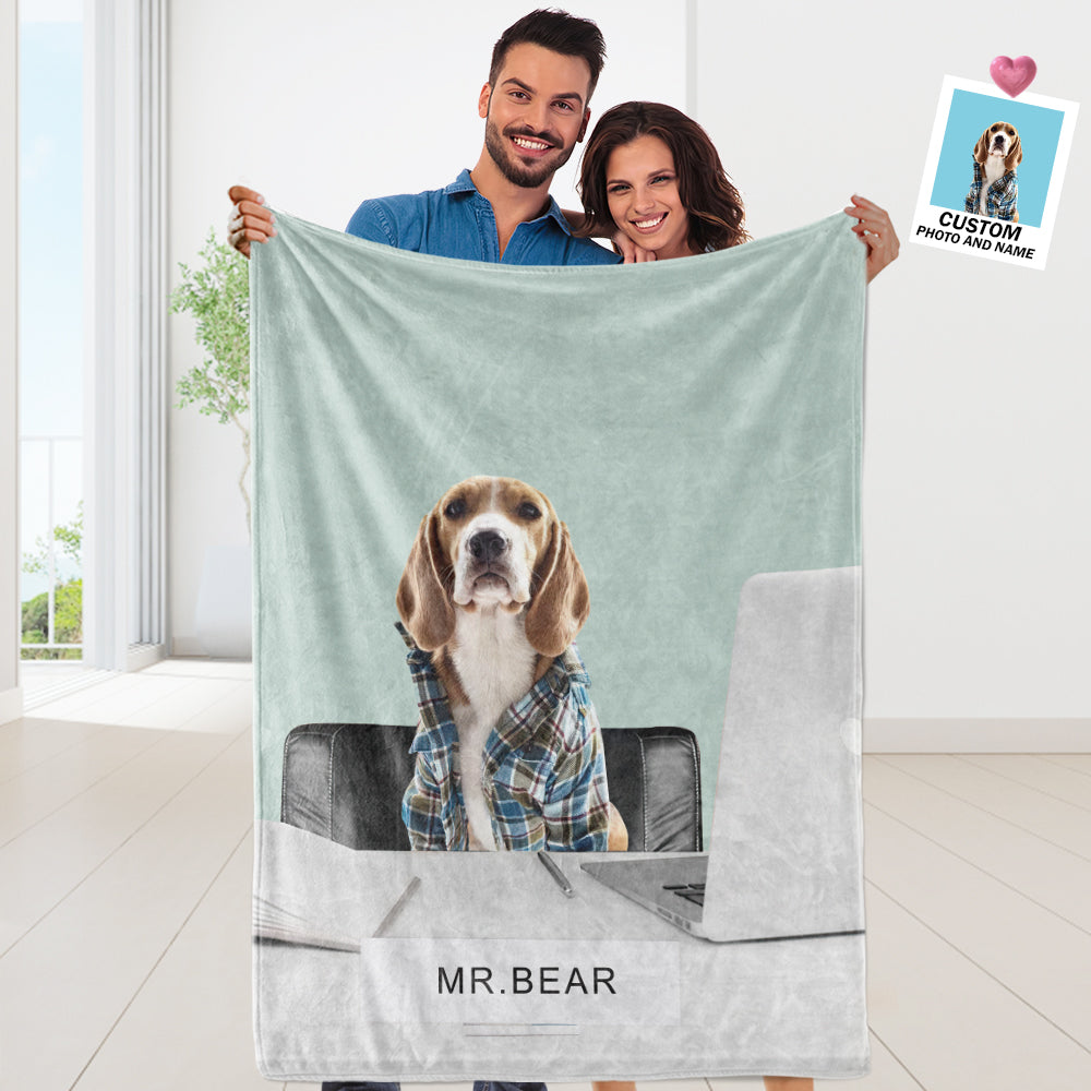 Personalized Flannel Blanket – Cozy Dog Parent Present