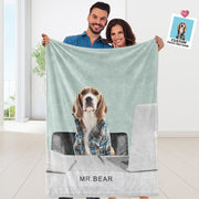 Personalized Flannel Blanket – Cozy Dog Parent Present