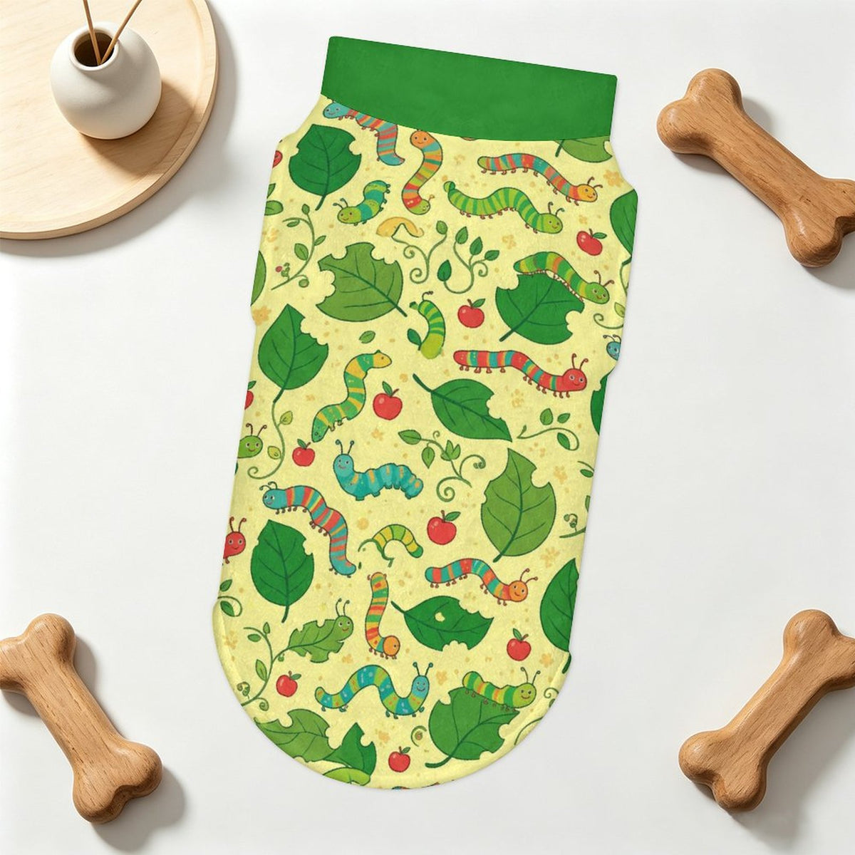 Cute Caterpillar Big Dog Fleece Vest