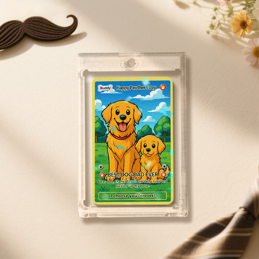 Custom Dog Poke-Style Game Card