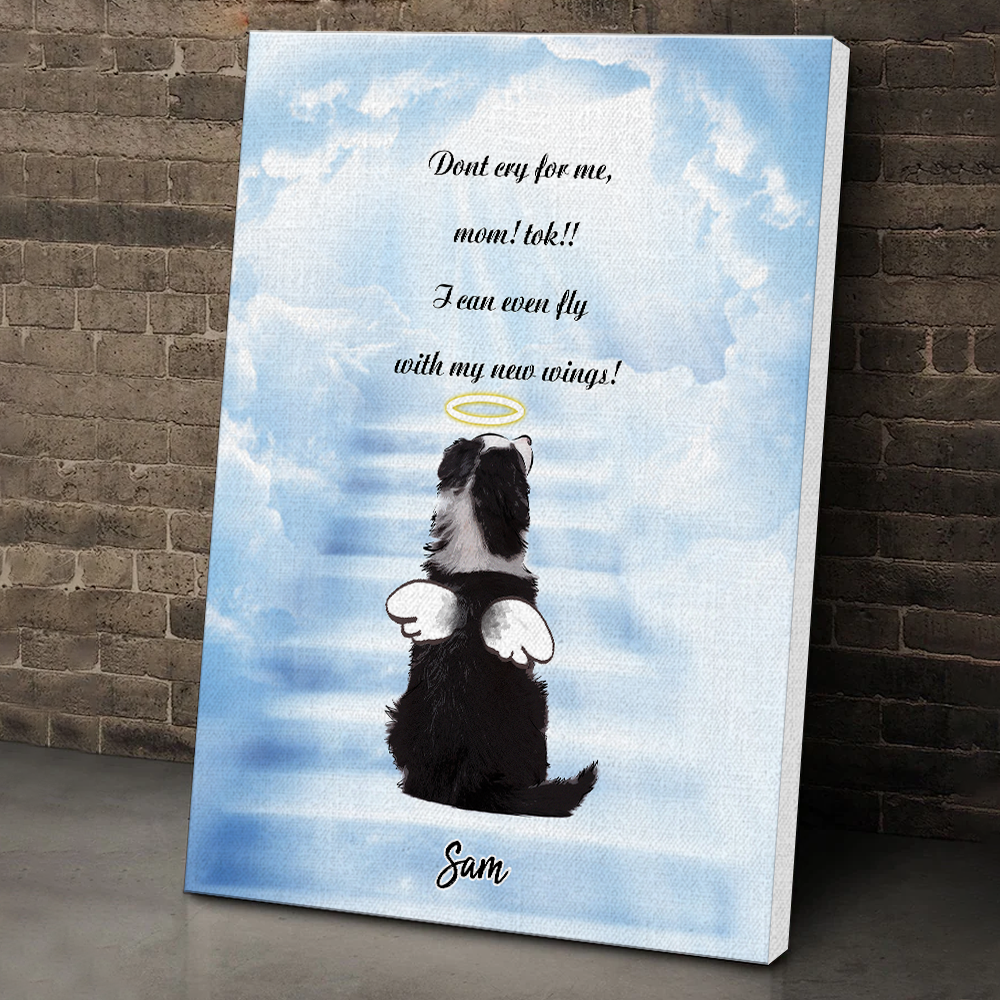 Custom Angel Pet Name Canvas Painting