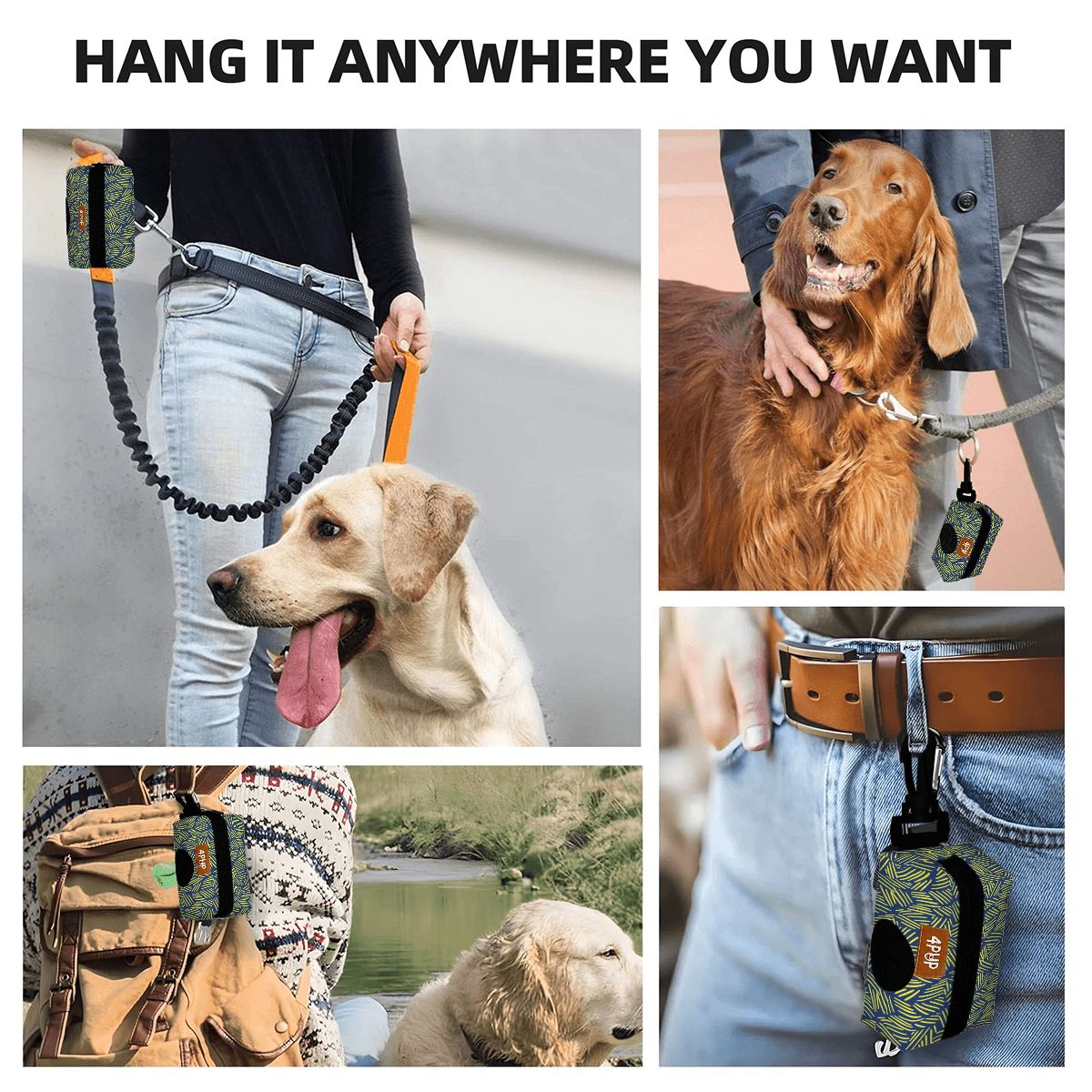 Jasper  - Dog Poop Bag Holder  | Leash Attachment