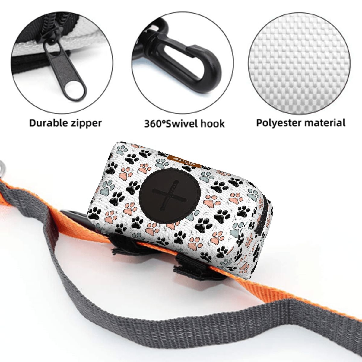 Baily - Dog Poop Bag Holder  | Leash Attachment