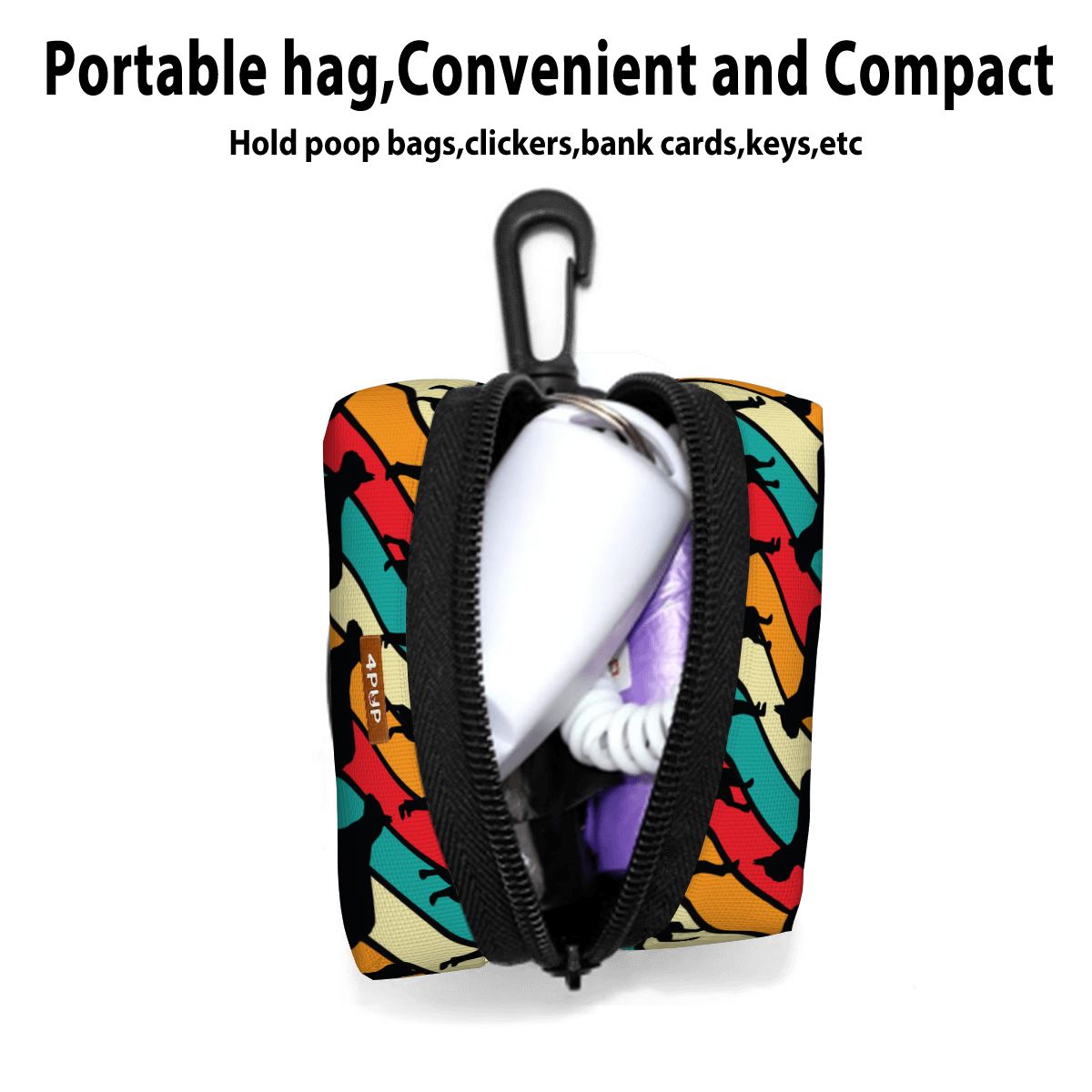 Lily - Dog Poop Bag Holder  | Leash Attachment