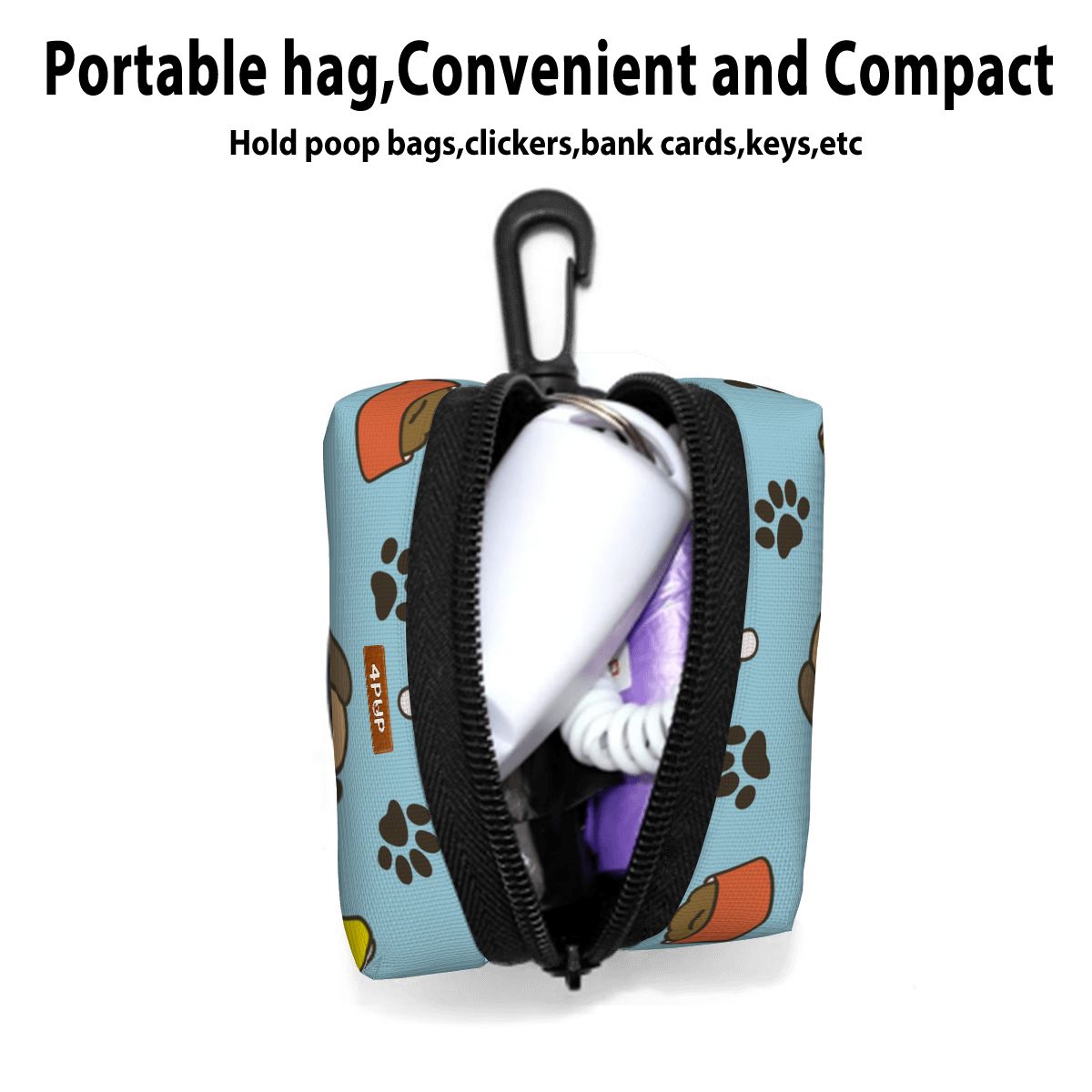 Layla  - Dog Poop Bag Holder  | Leash Attachment
