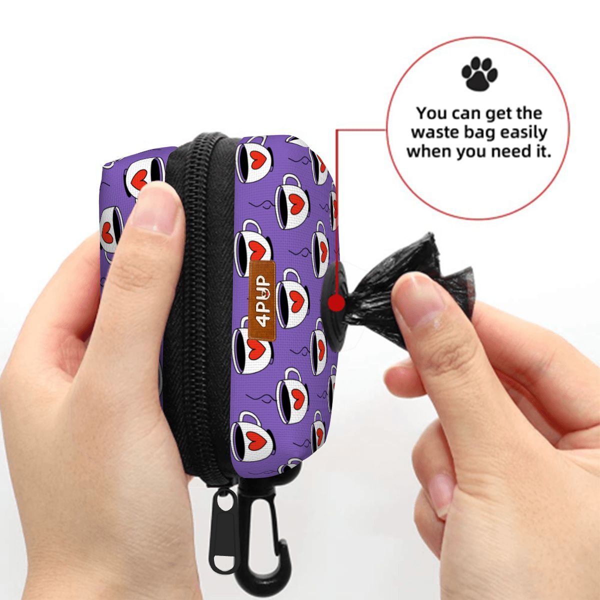 Winston - Dog Poop Bag Holder  | Leash Attachment