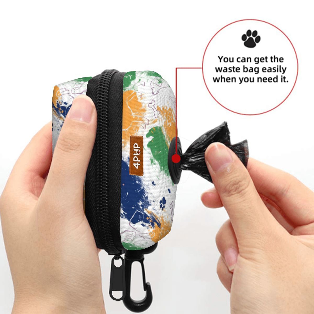 Oliver  - Dog Poop Bag Holder  | Leash Attachment