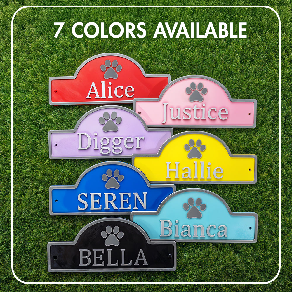 Personalized 3D Dog & Cat Door Sign – Custom Pet Name Plaque