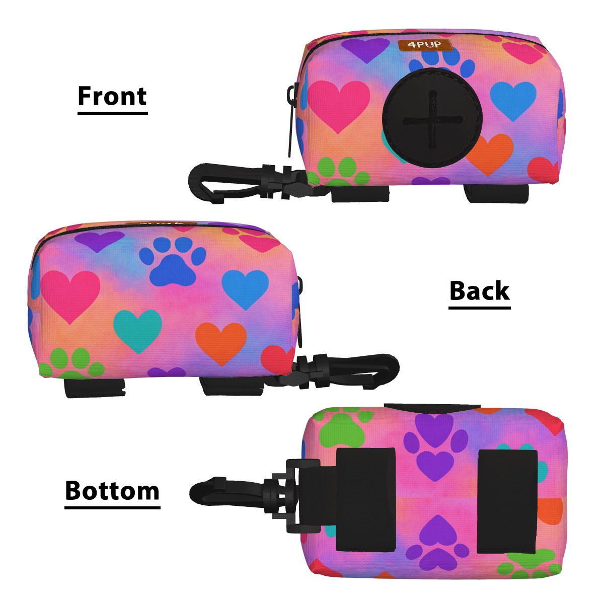 Rosy - Dog Poop Bag Holder  | Leash Attachment