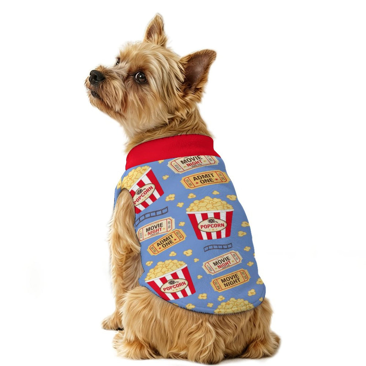 Movie Night Small Dog Fleece Vest