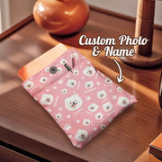 Personalized Dog Lover Book Cover with Pocket
