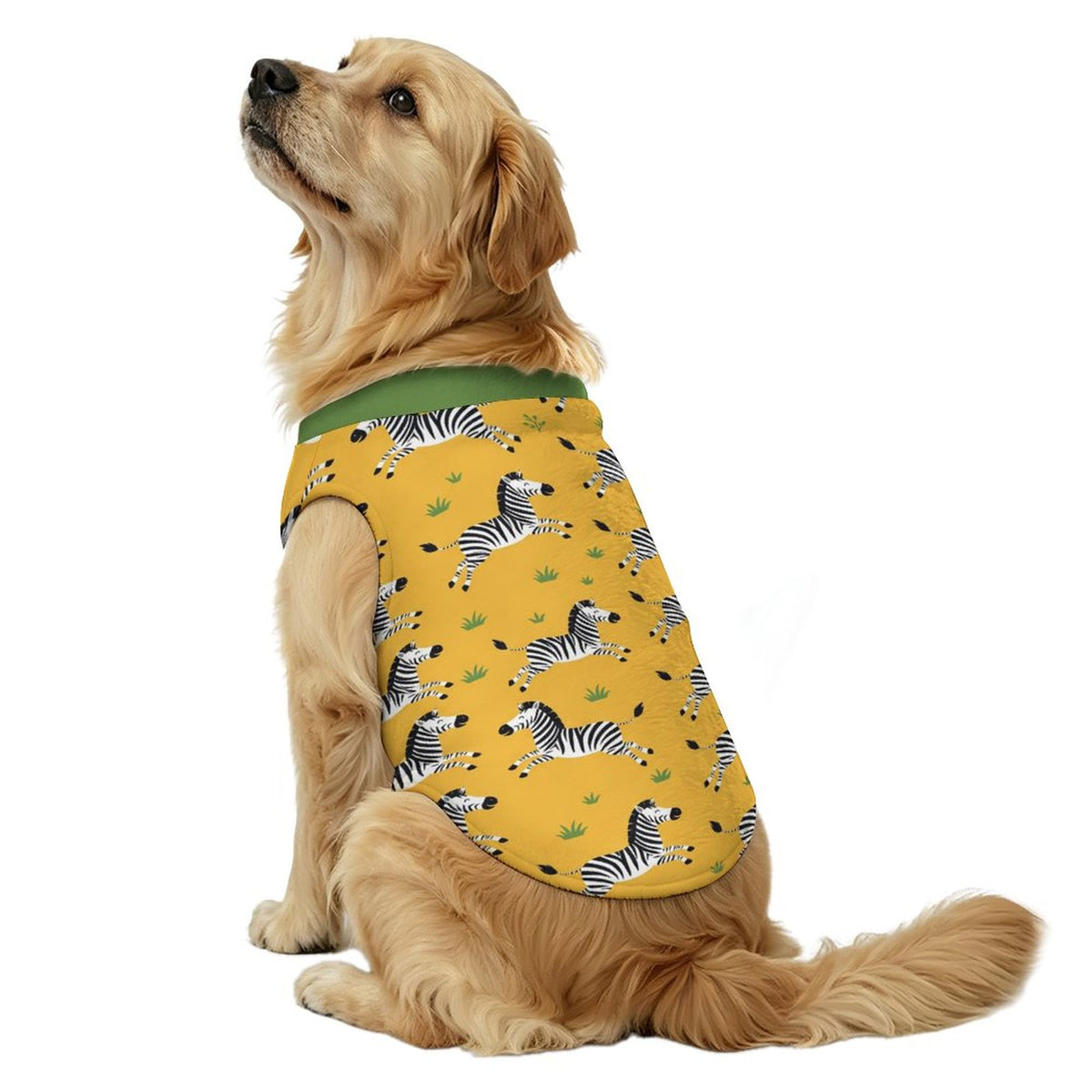 Safari Zebra Big Dog Fleece Vest
