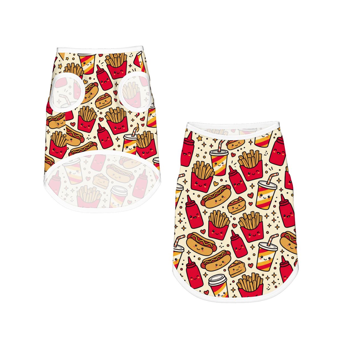 Fast Food Friends Small Dog Shirt
