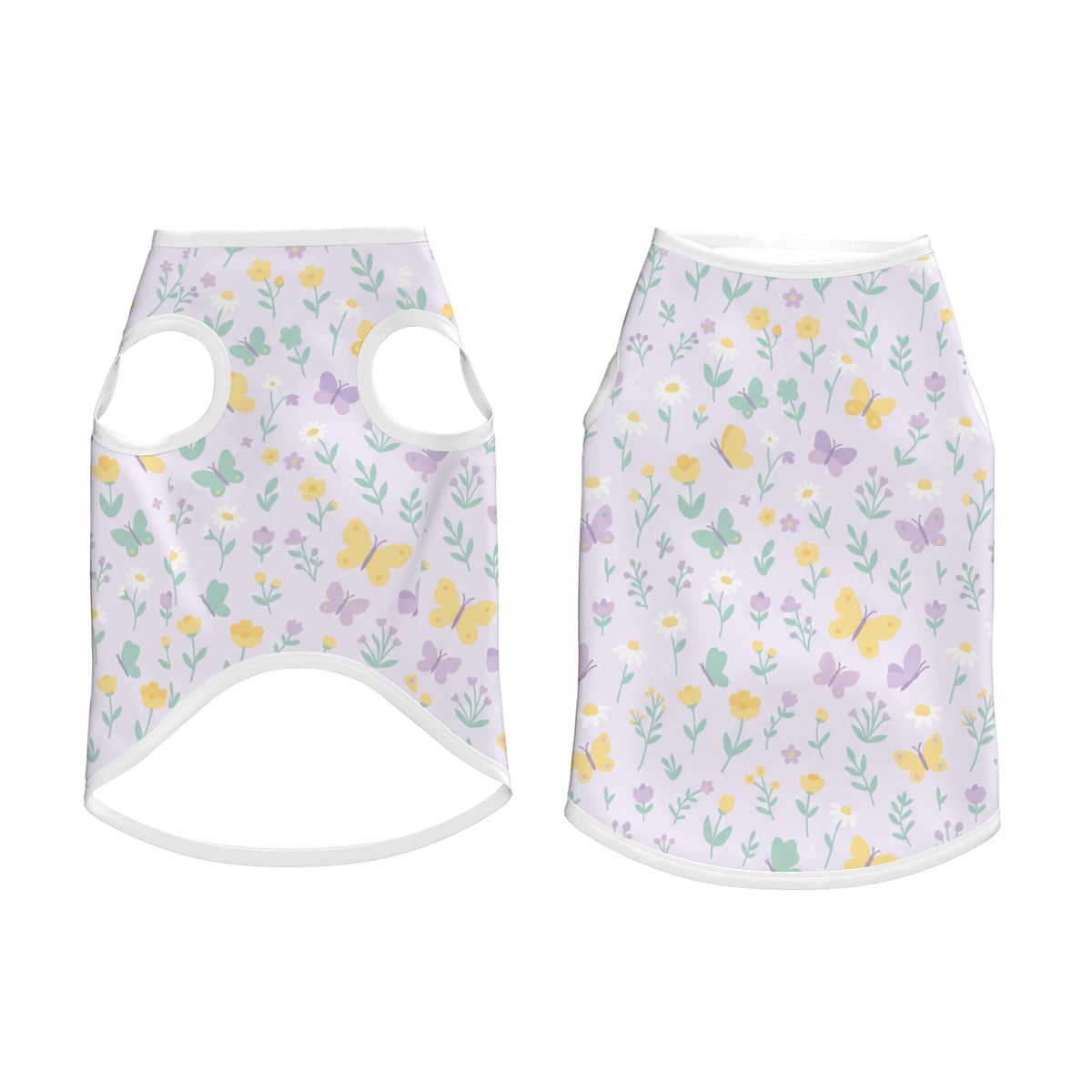Pastel Butterfly Meadow Big Dog Shirt