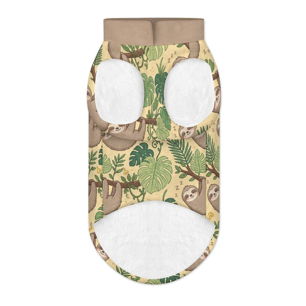 Sleeping Sloth Big Dog Fleece Vest