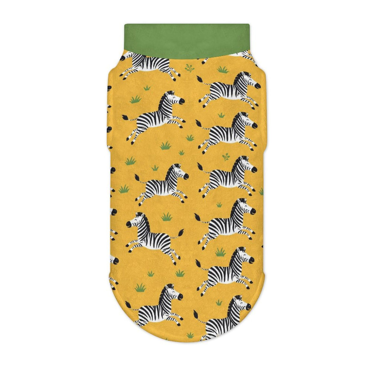 Safari Zebra Big Dog Fleece Vest