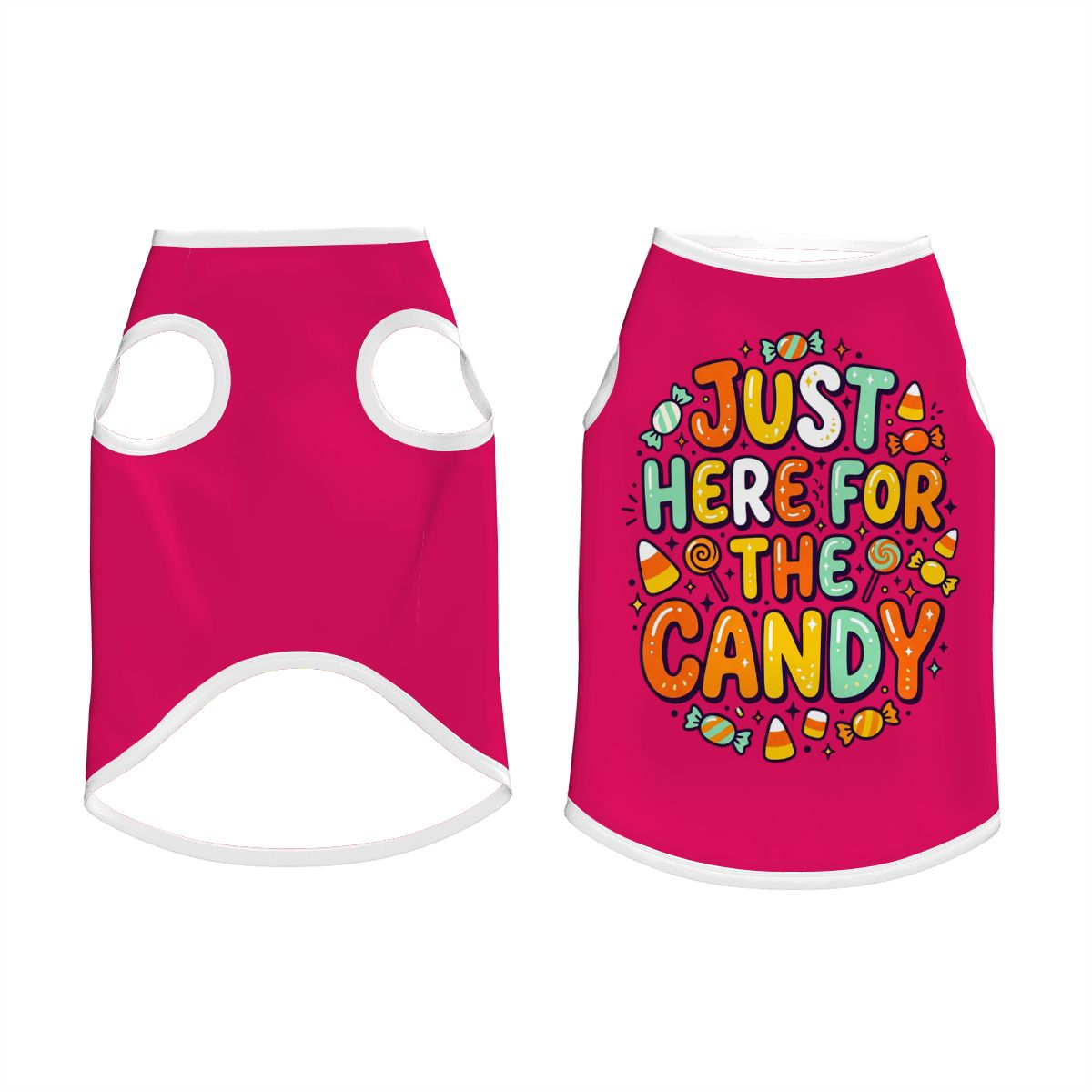 Just Here for the Candy Big Dog Shirt