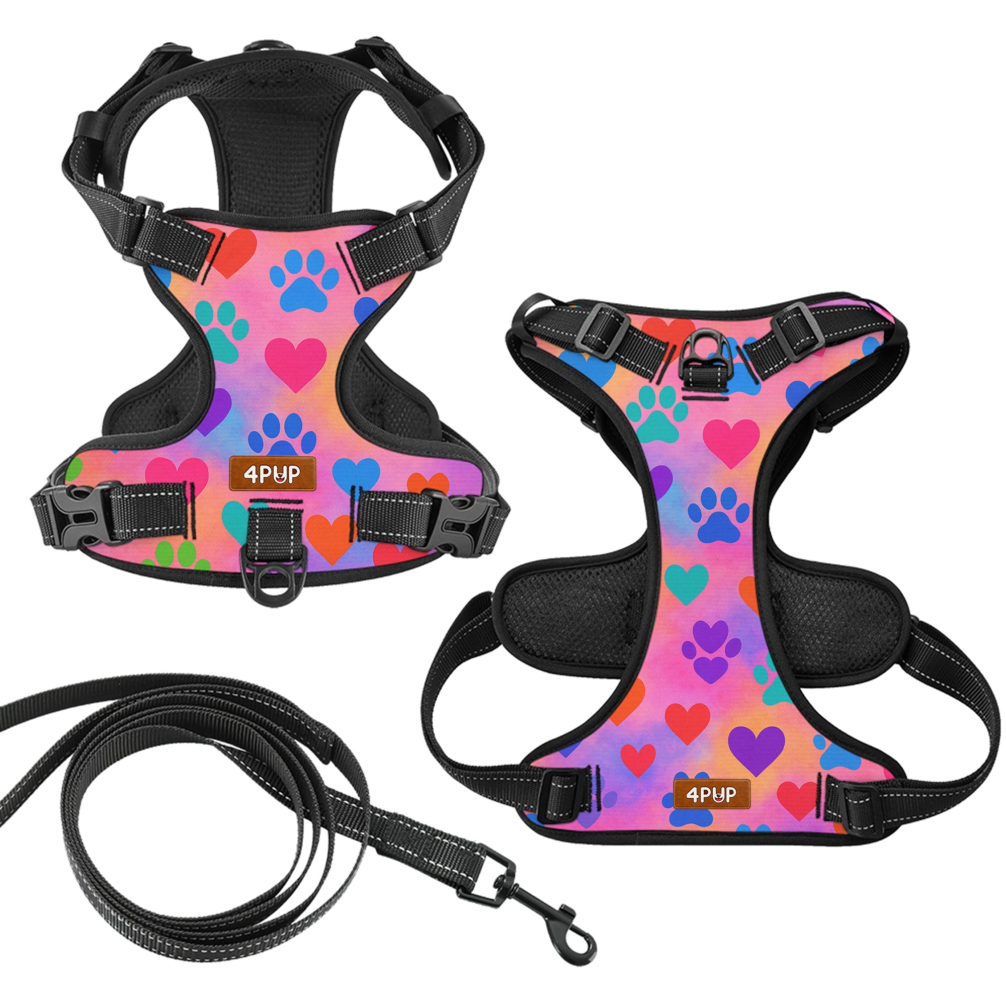Rosy - NO-PULL Dog Harness & Leash Set | for small and large Dogs