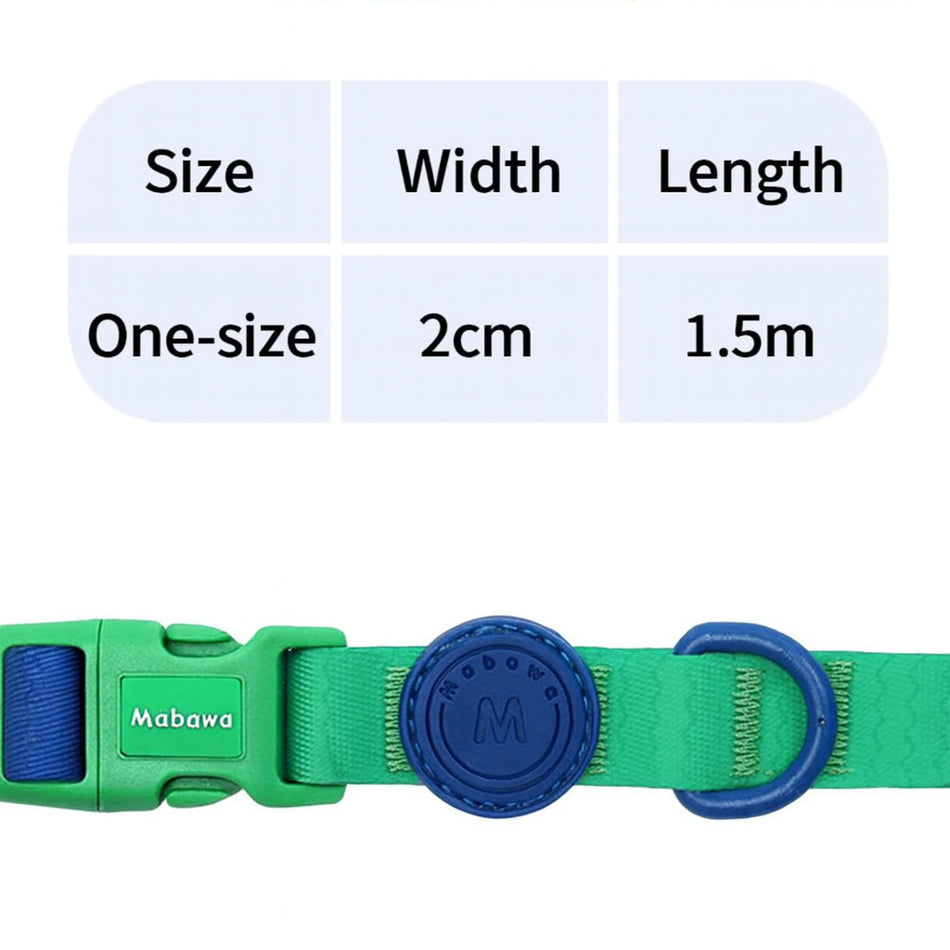 Size chart for Waterproof Anti-Fouling Dog Leash