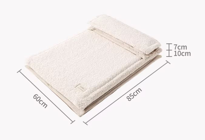 Size chart for Ultra-Soft Plush Dog Sleeping Bed