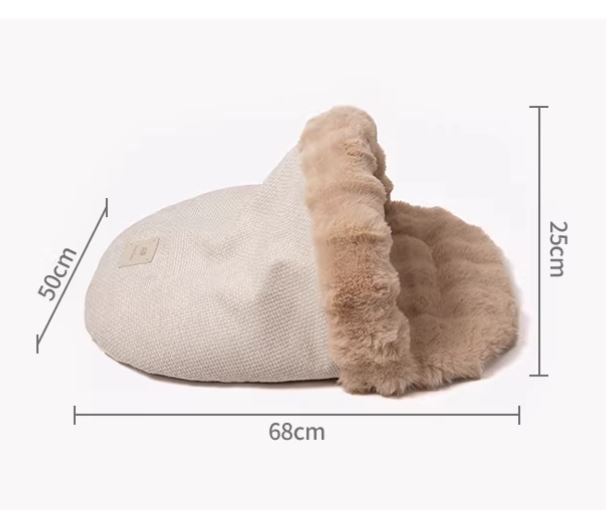 Size chart for Bubble Plush Sleeping Dog Bed