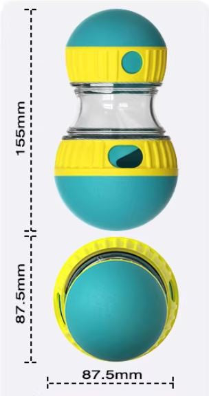 Size chart for Fengrong Treat Dispenser Dog Toy