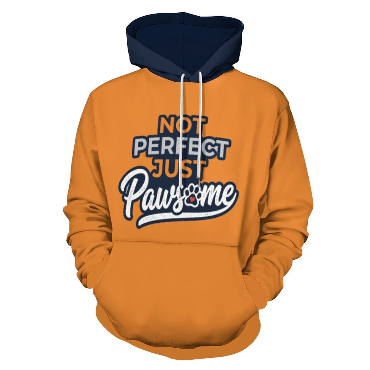 Not Perfect Just Pawsome Matching Human Hoodie for Dog Owners