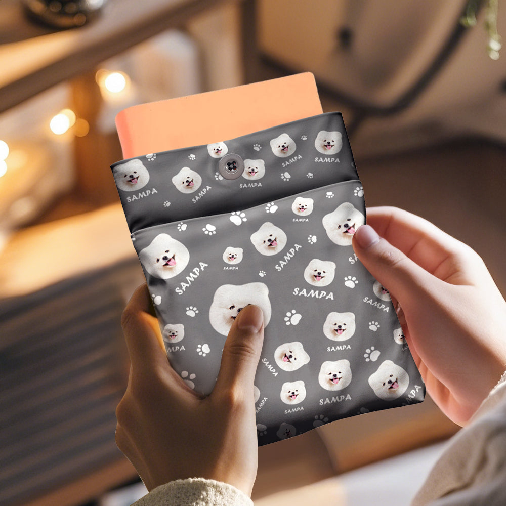 Personalized Dog Lover Book Cover with Pocket