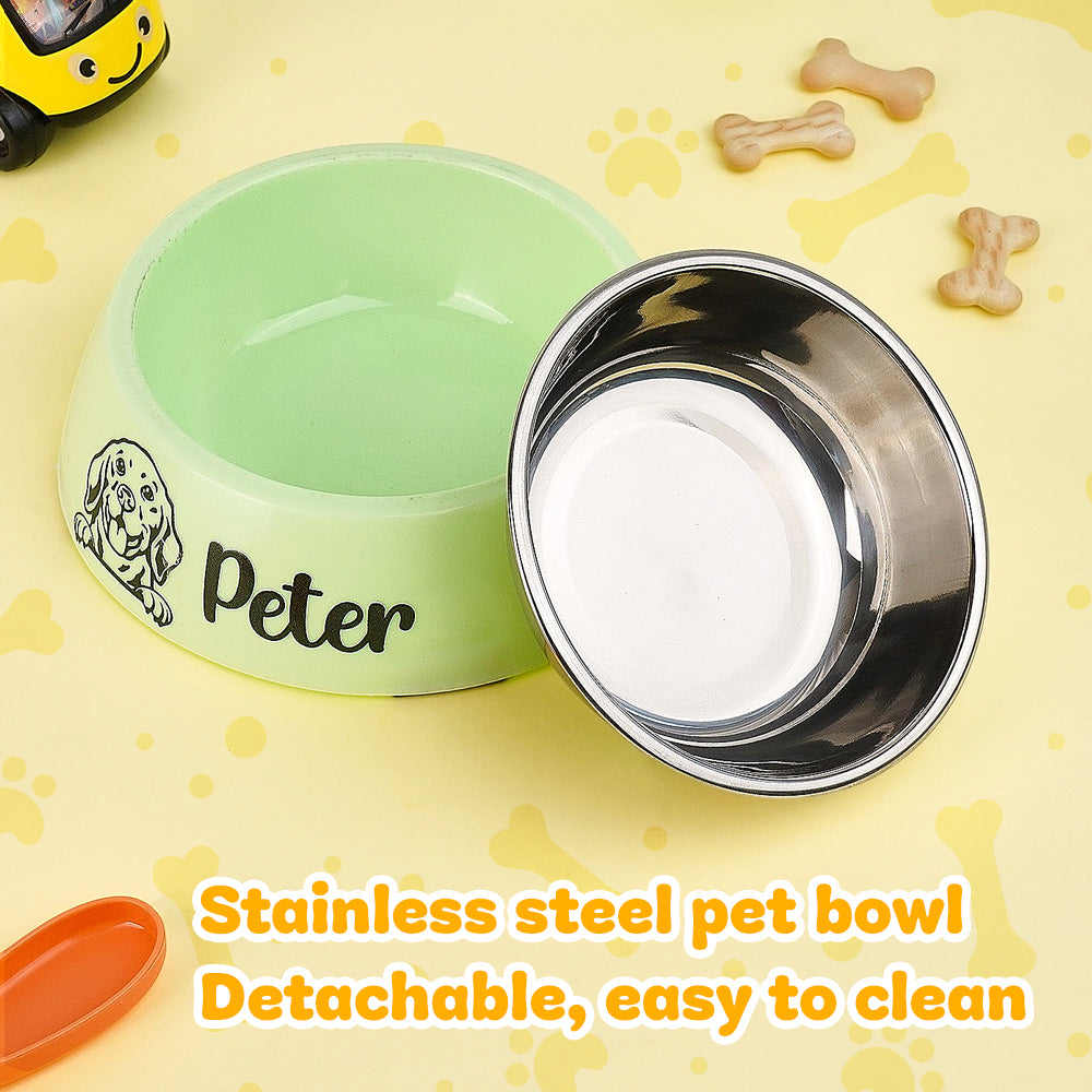 Personalized Dog Bowl Water Dish