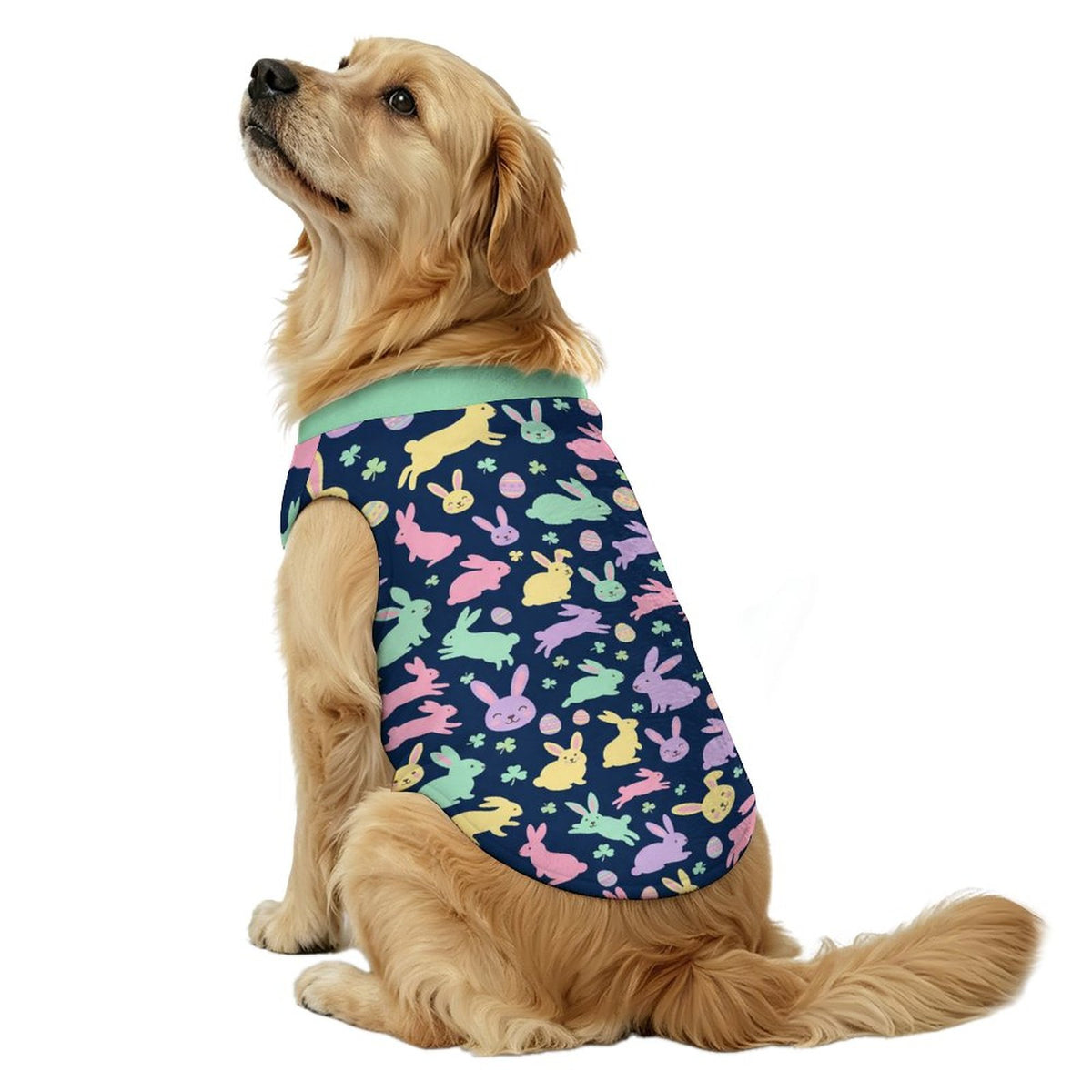 Easter Bunny Big Dog Fleece Vest